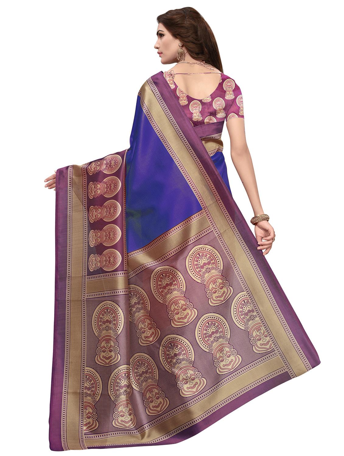kalamkari printed saree with blouse - 16460312 -  Standard Image - 1