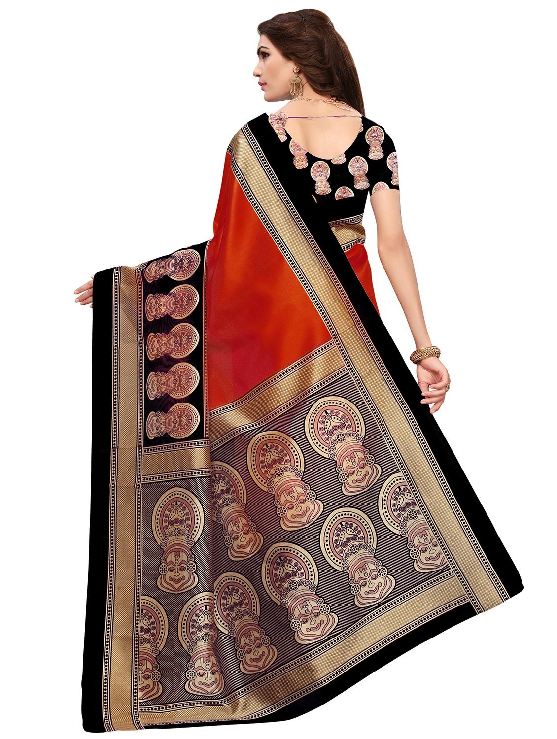 kalamkari printed saree with blouse - 16460313 -  Standard Image - 1