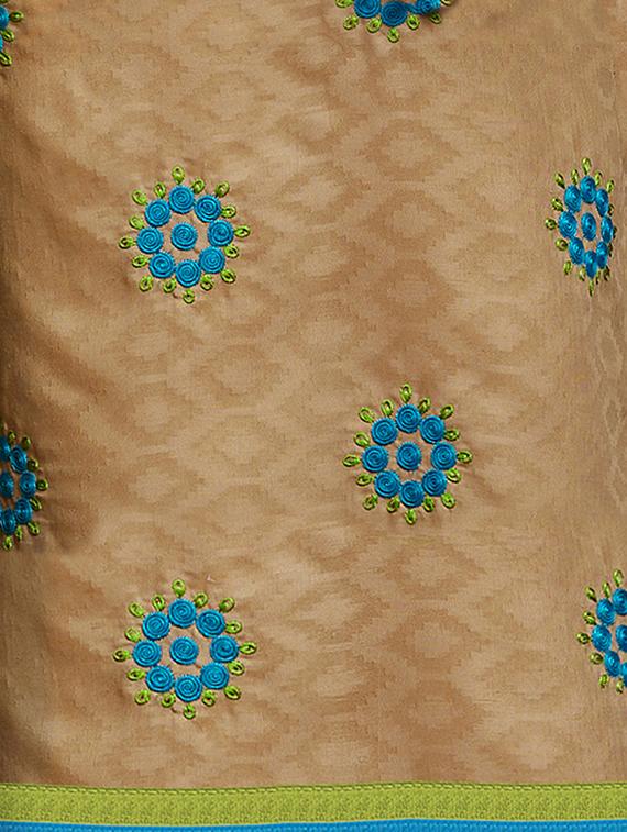 embroidered unstitched churidaar suit - 16461923 -  Standard Image - 1