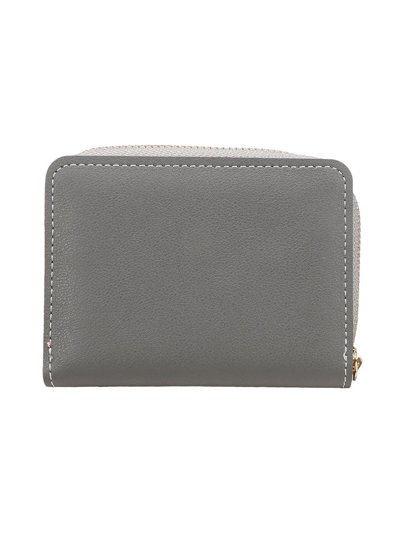 grey  leatherette (pu) wallet - 16466265 -  Standard Image - 1