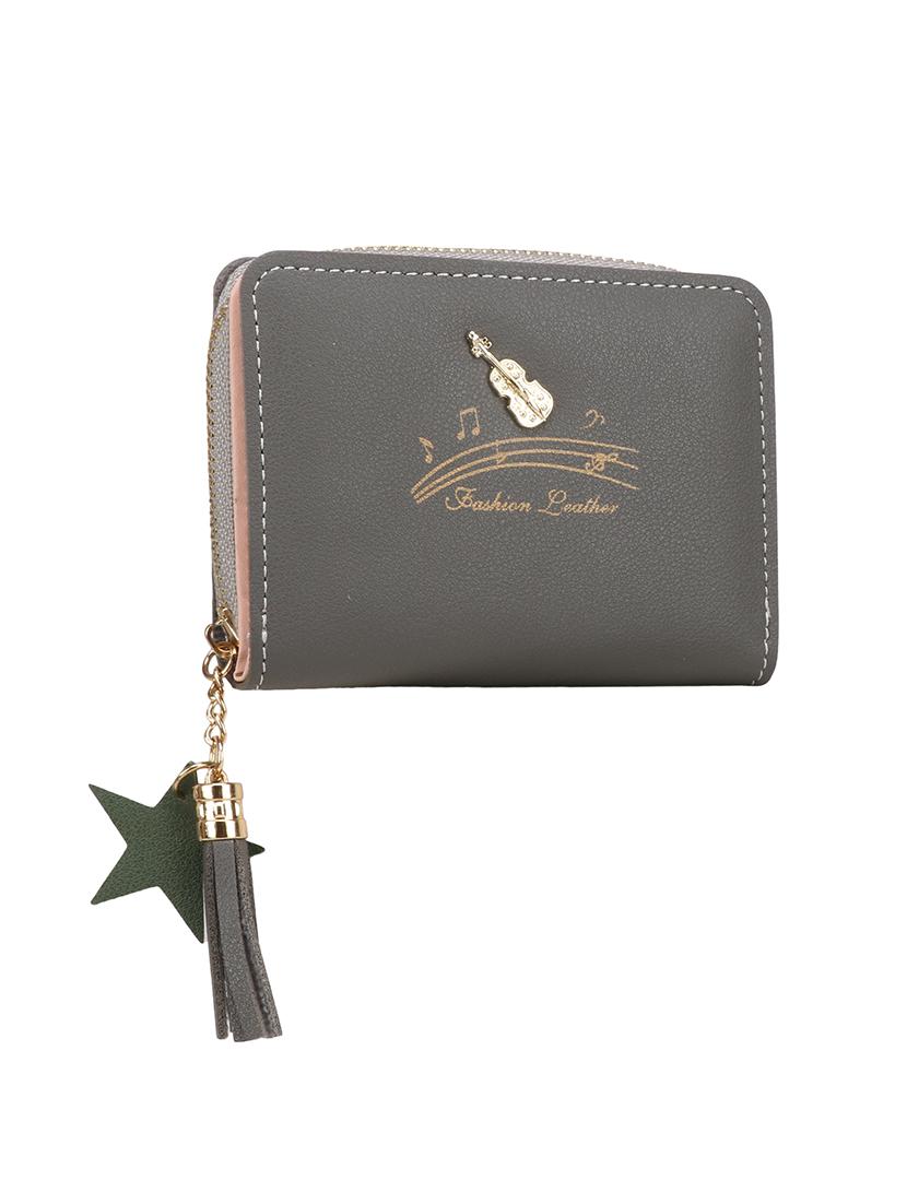 grey leatherette (pu) wallet - 16466265 - Standard Image - 4
