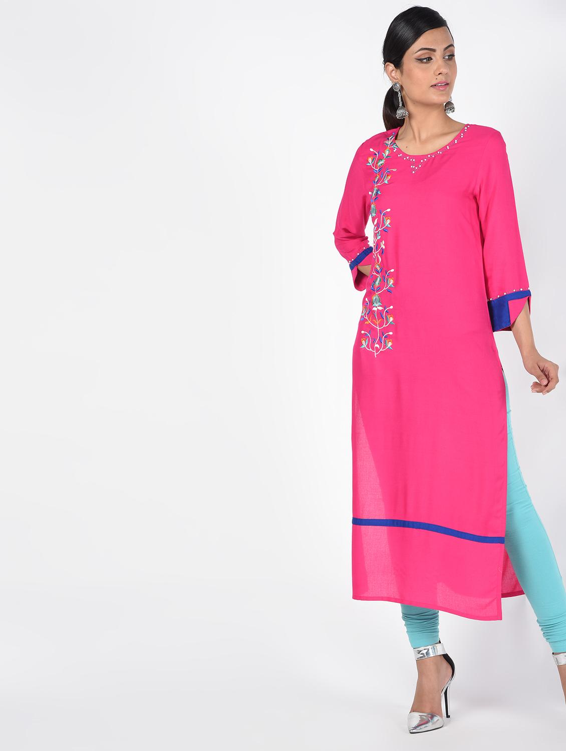 women's straight kurta - 16466297 -  Zoom Image - 0