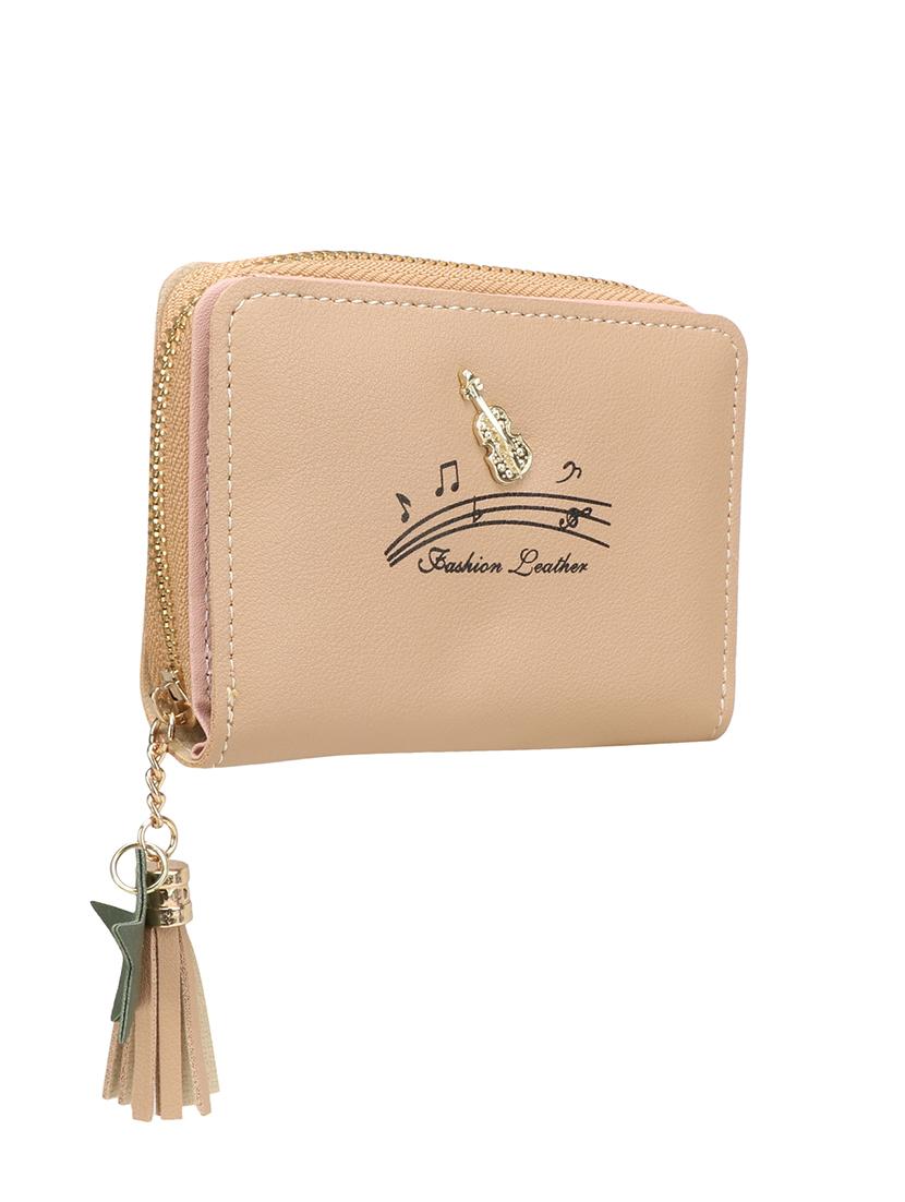 beige leatherette (pu) wallet - 16466314 - Standard Image - 4