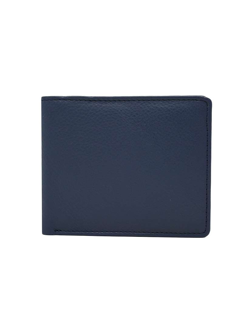 blue leather wallet