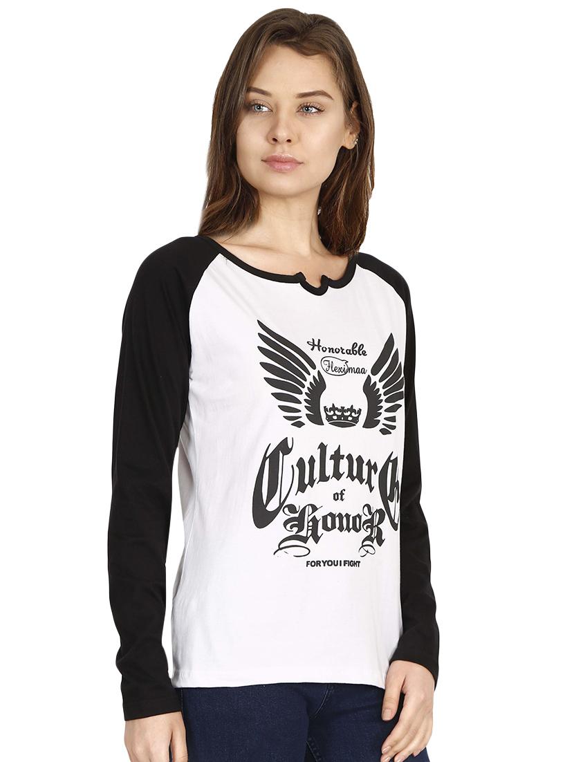 raglan sleeved graphic tee - 16471264 - Standard Image - 1