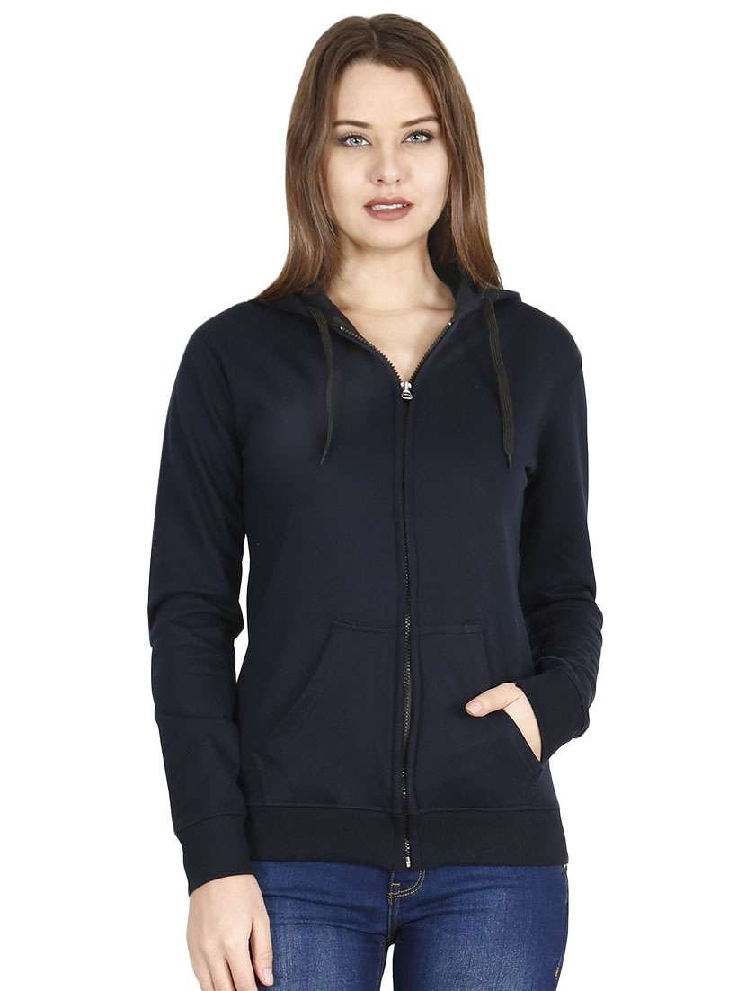 zip up solid jacket 