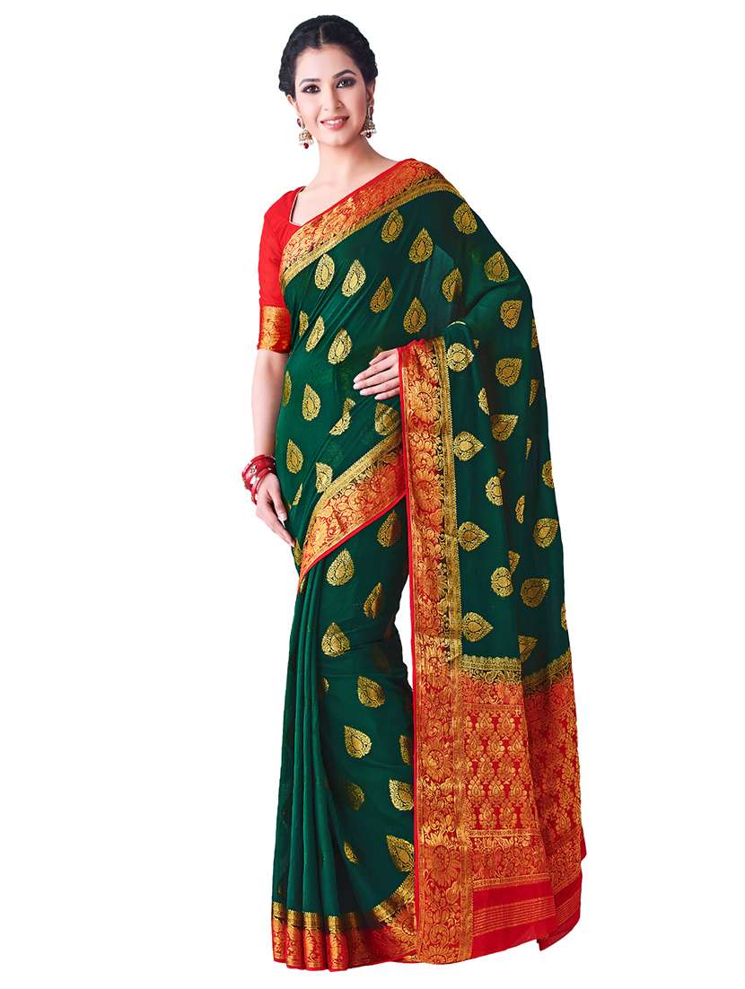 motifs  kanjivaram saree with blouse