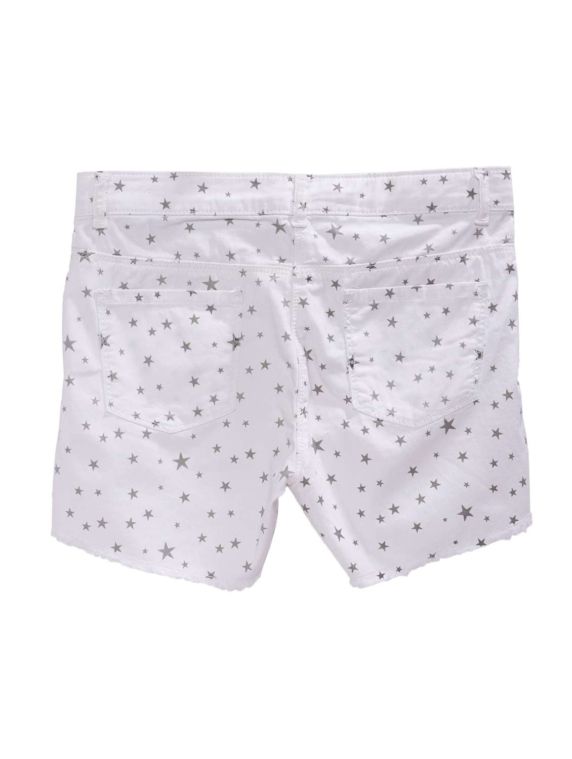 white printed shorts  - 16477586 -  Standard Image - 1
