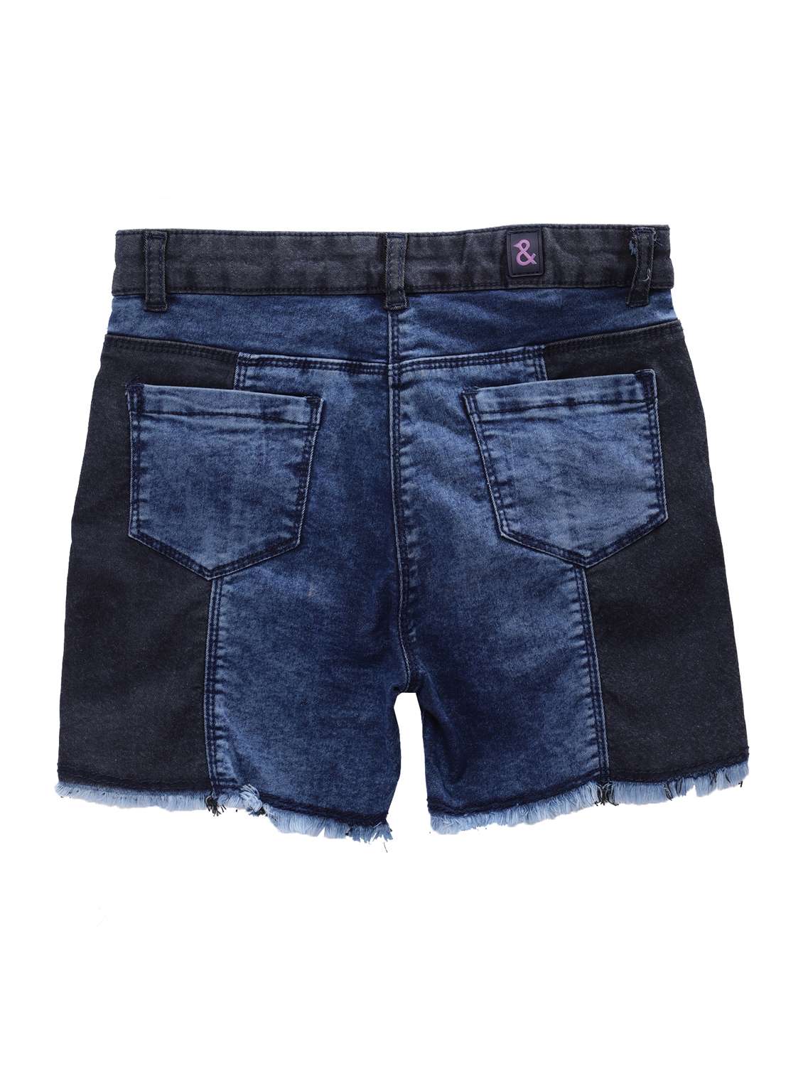 blue color-blocked shorts  - 16477588 -  Standard Image - 1