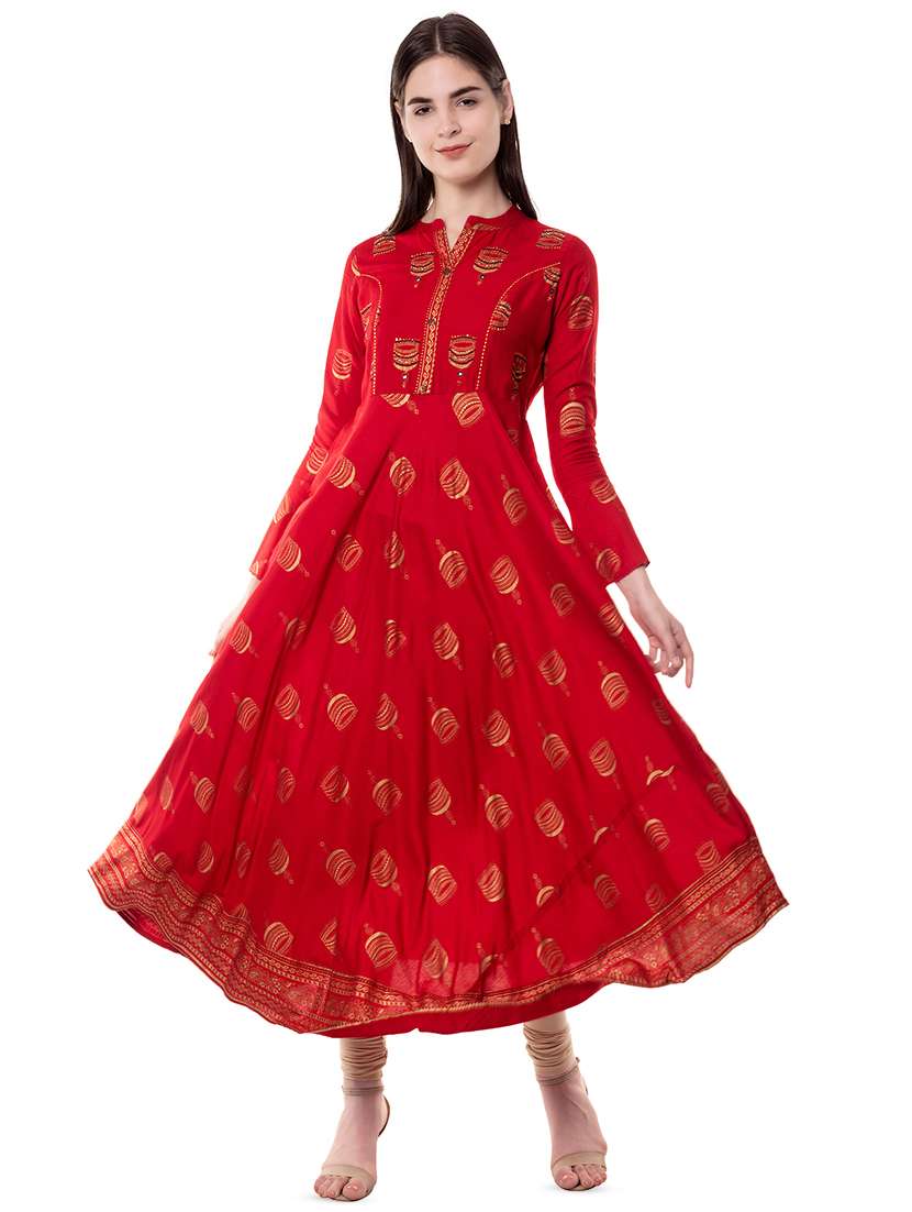 women's flared kurta