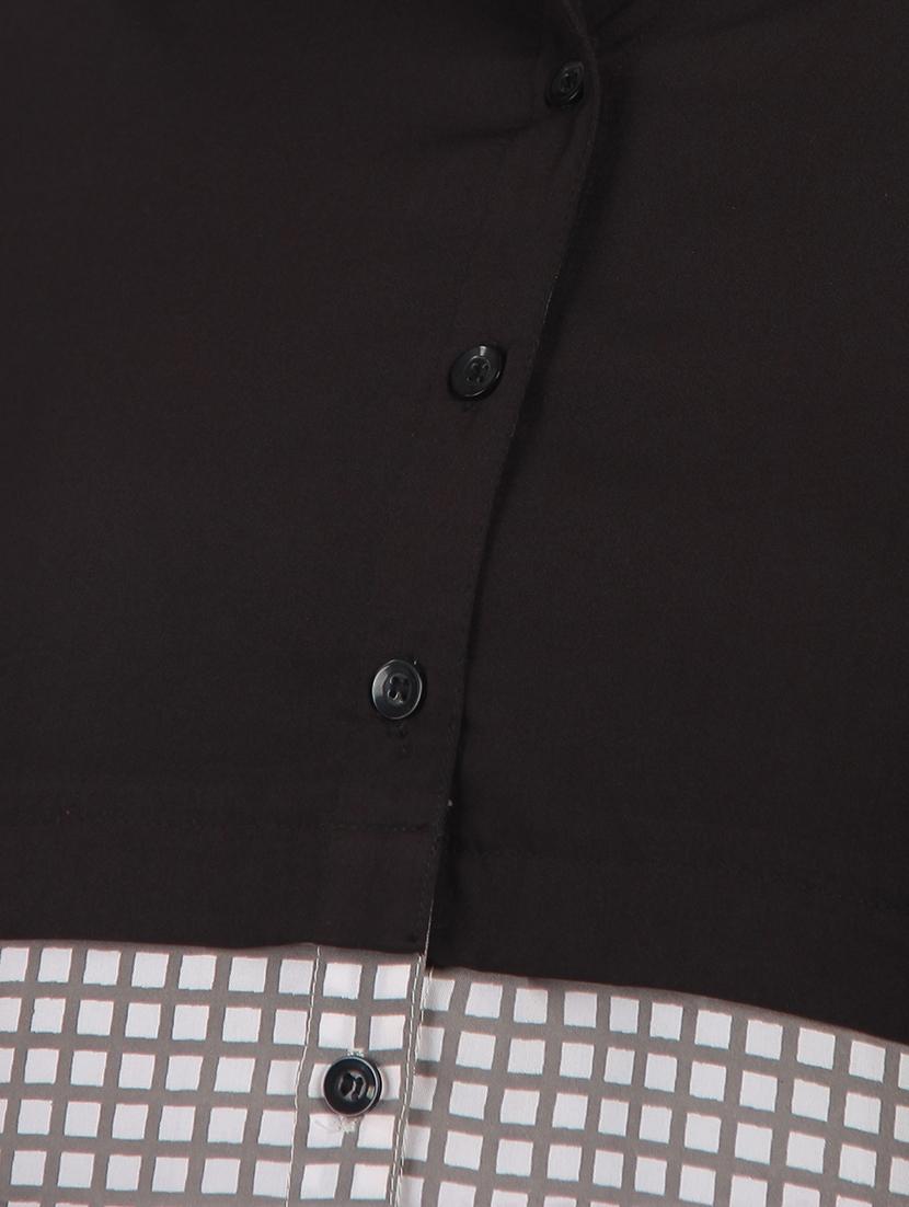 color block checkered shirt - 16480703 - Standard Image - 4