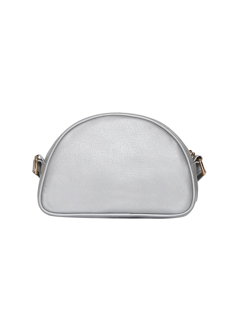silver leatherette (pu) sling bag - 16480985 - Standard Image - 1