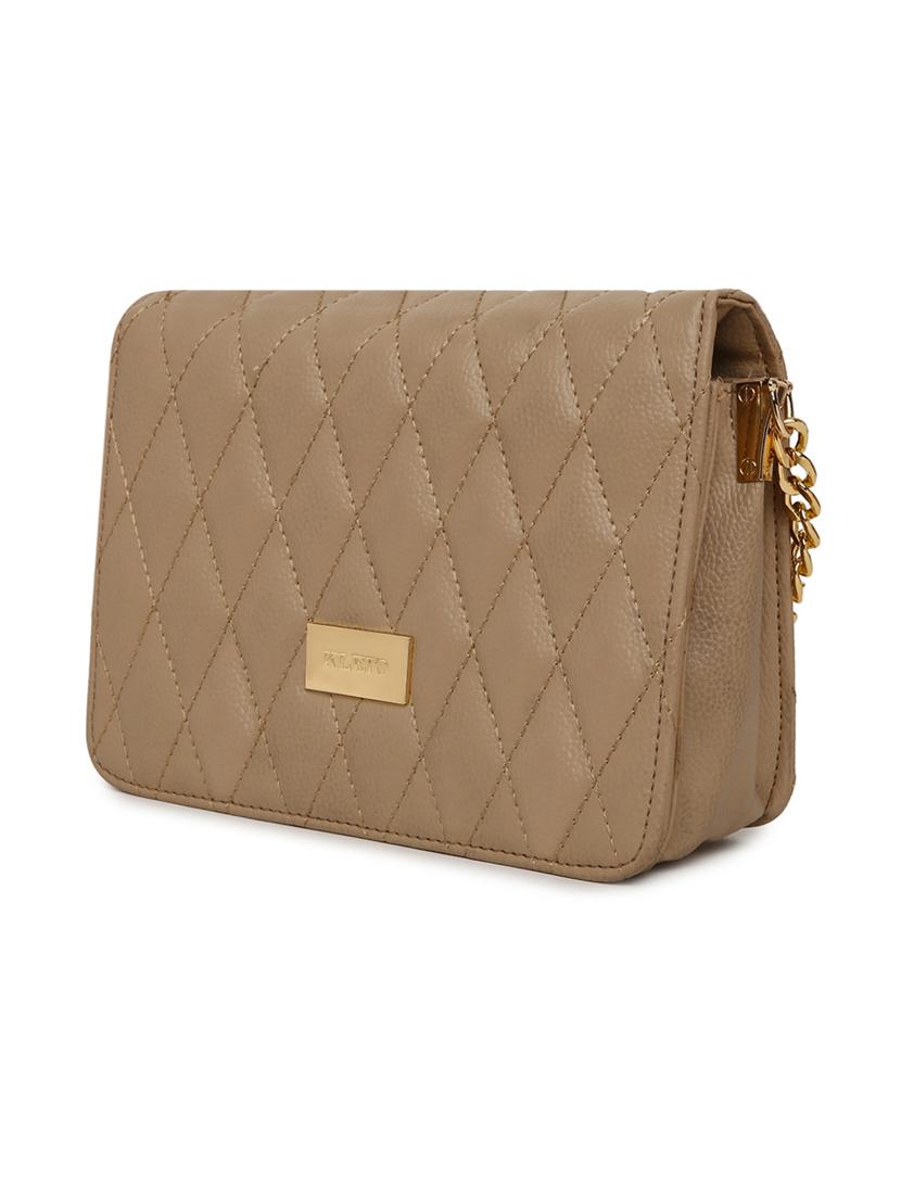 brown leatherette (pu) sling bag - 16480999 - Standard Image - 4