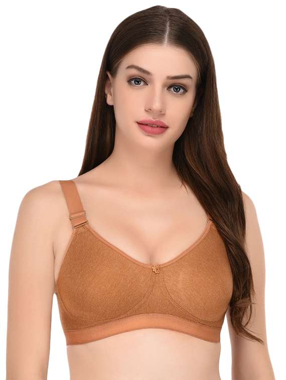 floral patch solid bra 