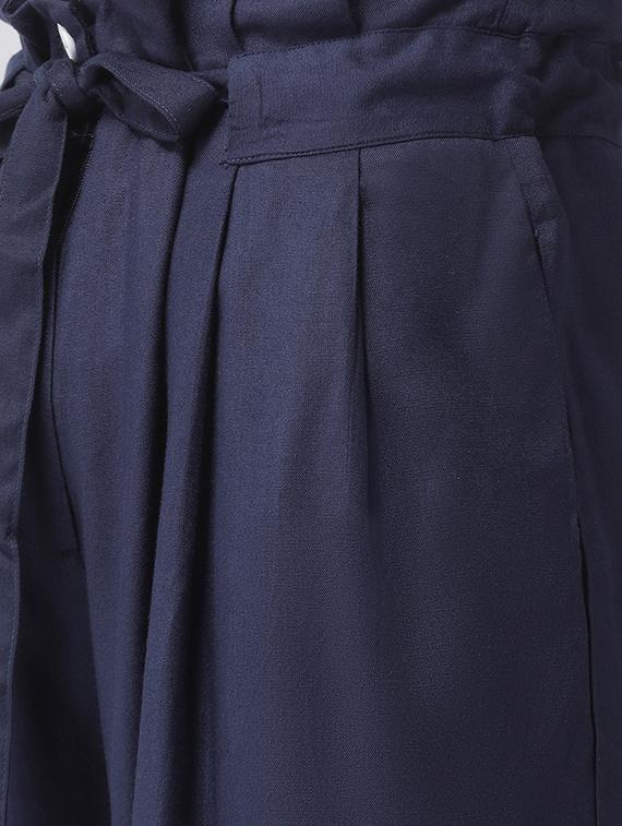tie knot wide leg trouser - 16483216 - Standard Image - 4