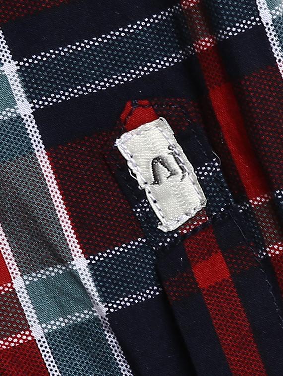 roll up sleeve checkered shirt - 16483321 - Standard Image - 4
