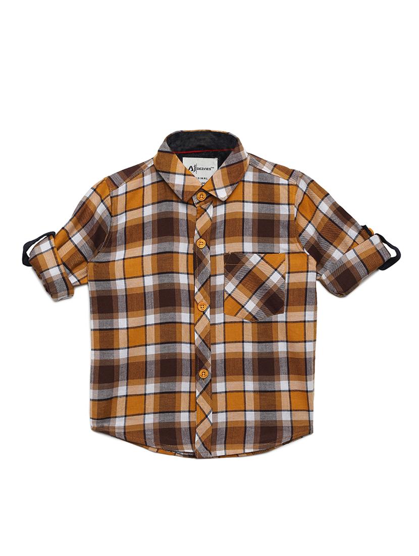 roll up sleeve checkered shirt - 16483329 - Standard Image - 1