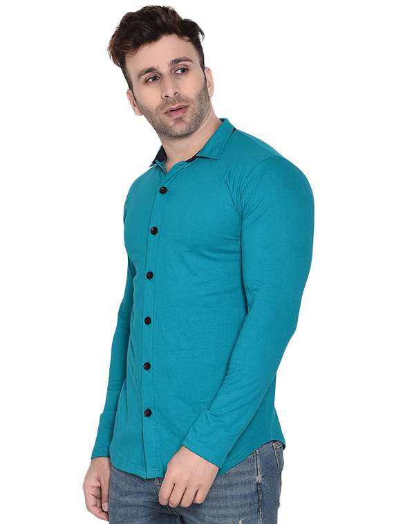 mens solid casual shirt - 16483408 -  Standard Image - 1