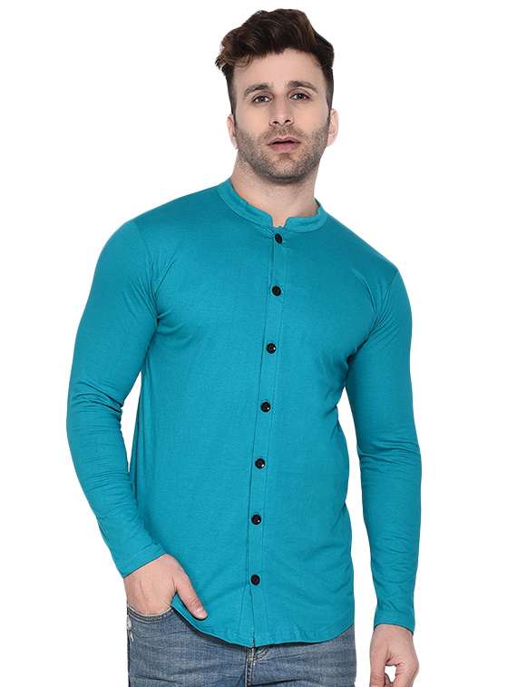 mens solid casual shirt
