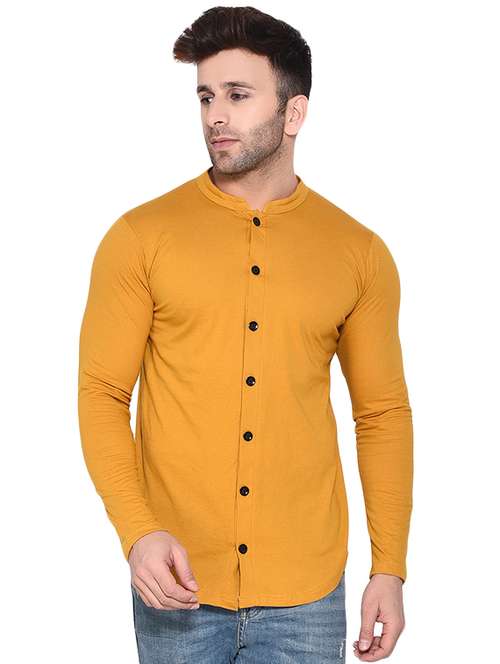 mens solid casual shirt - 16483425 -  Standard Image - 0