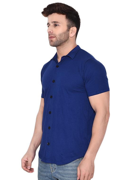 mens solid casual shirt - 16483426 - Standard Image - 1