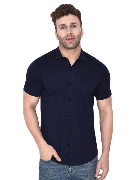 mens solid casual shirt - 16483427 - Zoom Image - 0