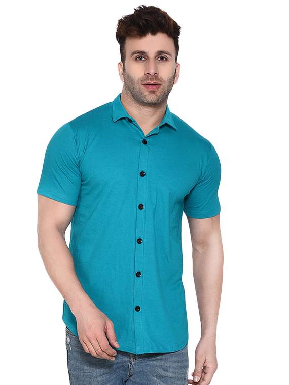 mens solid casual shirt