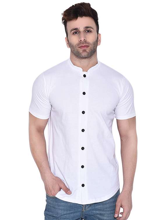 mens solid casual shirt - 16483444 - Zoom Image - 0