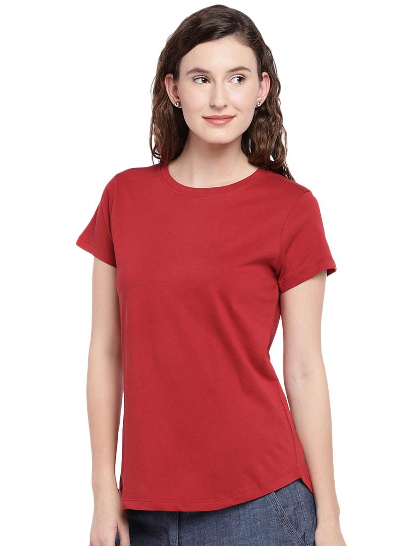 round neck solid tee - 16484223 - Standard Image - 1