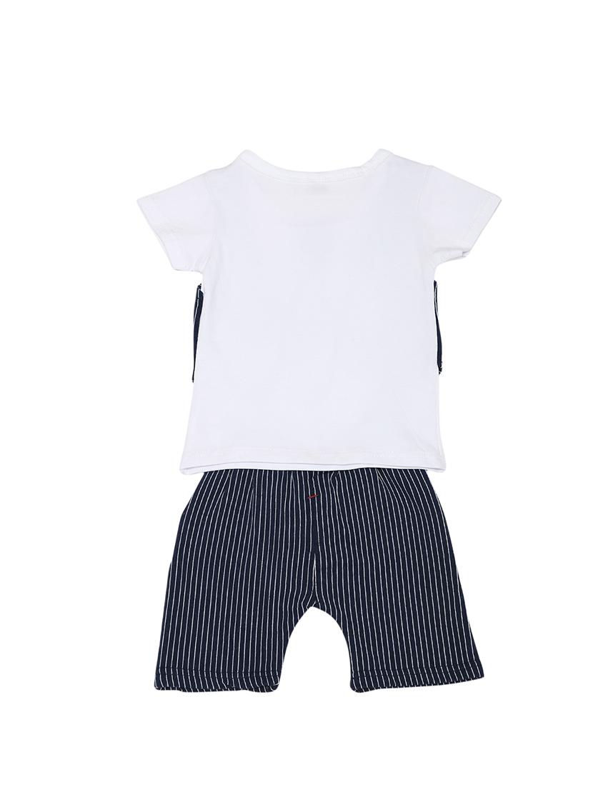 blue cotton shorts set - 16484368 - Standard Image - 1