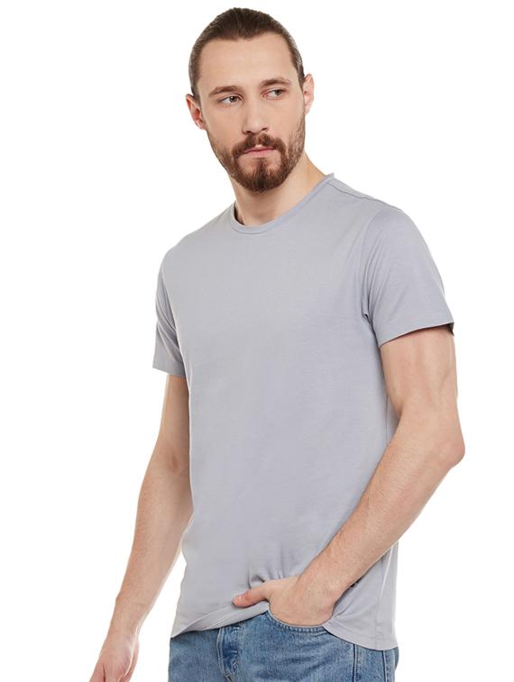 grey solid t-shirt - 16484375 - Standard Image - 1