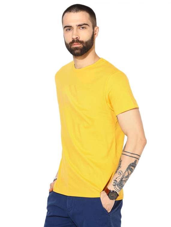 yellow solid t-shirt - 16484376 -  Standard Image - 1