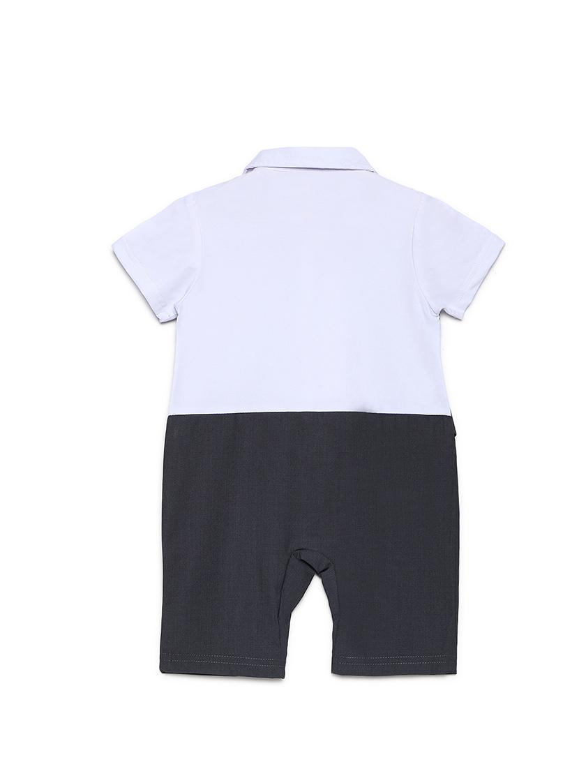 dark blue cotton romper dress - 16484711 -  Standard Image - 1