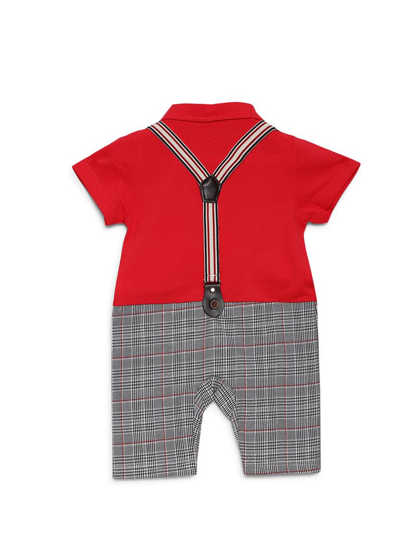 red cotton romper dress - 16484716 -  Standard Image - 1