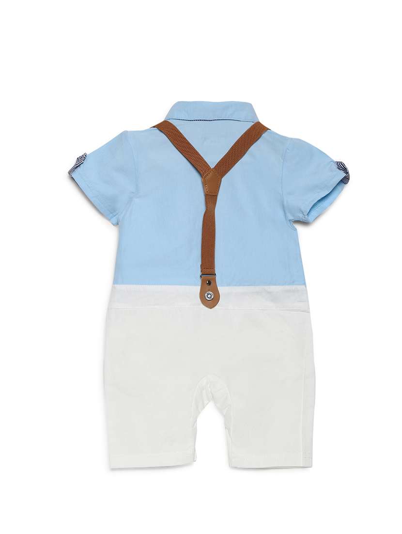 light blue cotton romper dress - 16484720 -  Standard Image - 1