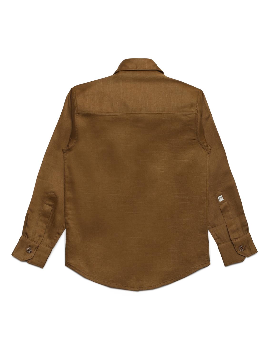 brown cotton shirt - 16487023 - Standard Image - 1