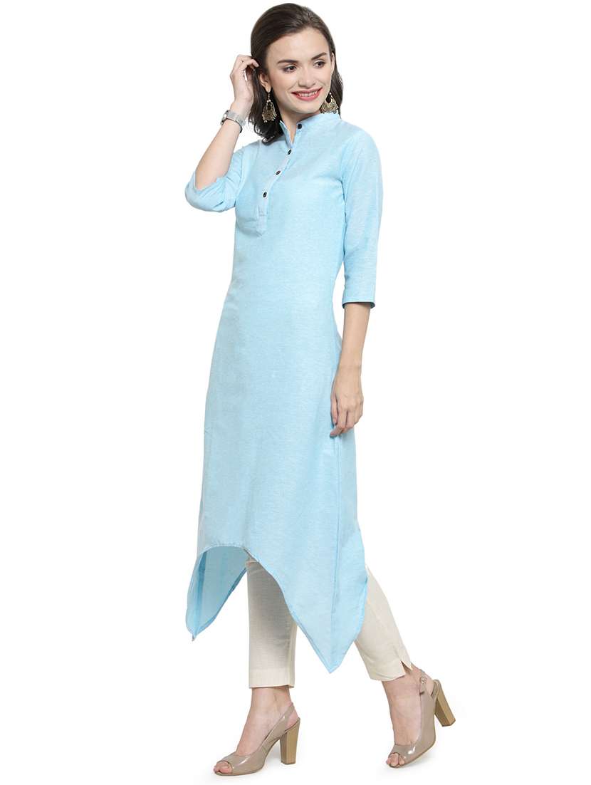 women's asymmetric kurta - 16487782 -  Standard Image - 1