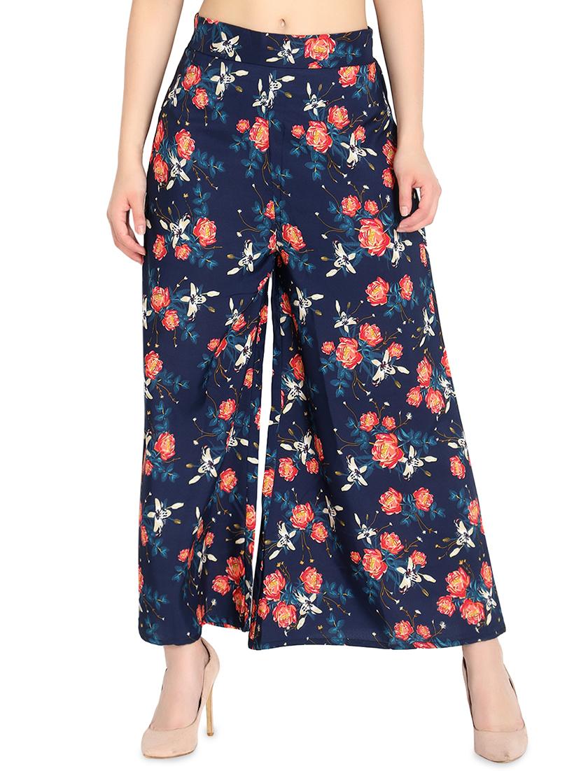 set of 2 floral flared palazzo - 16489340 -  Standard Image - 1