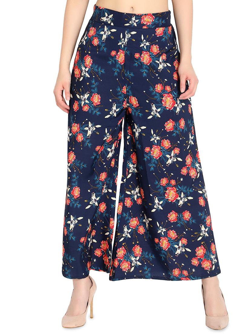 set of 2 floral flared palazzo - 16489342 - Standard Image - 1