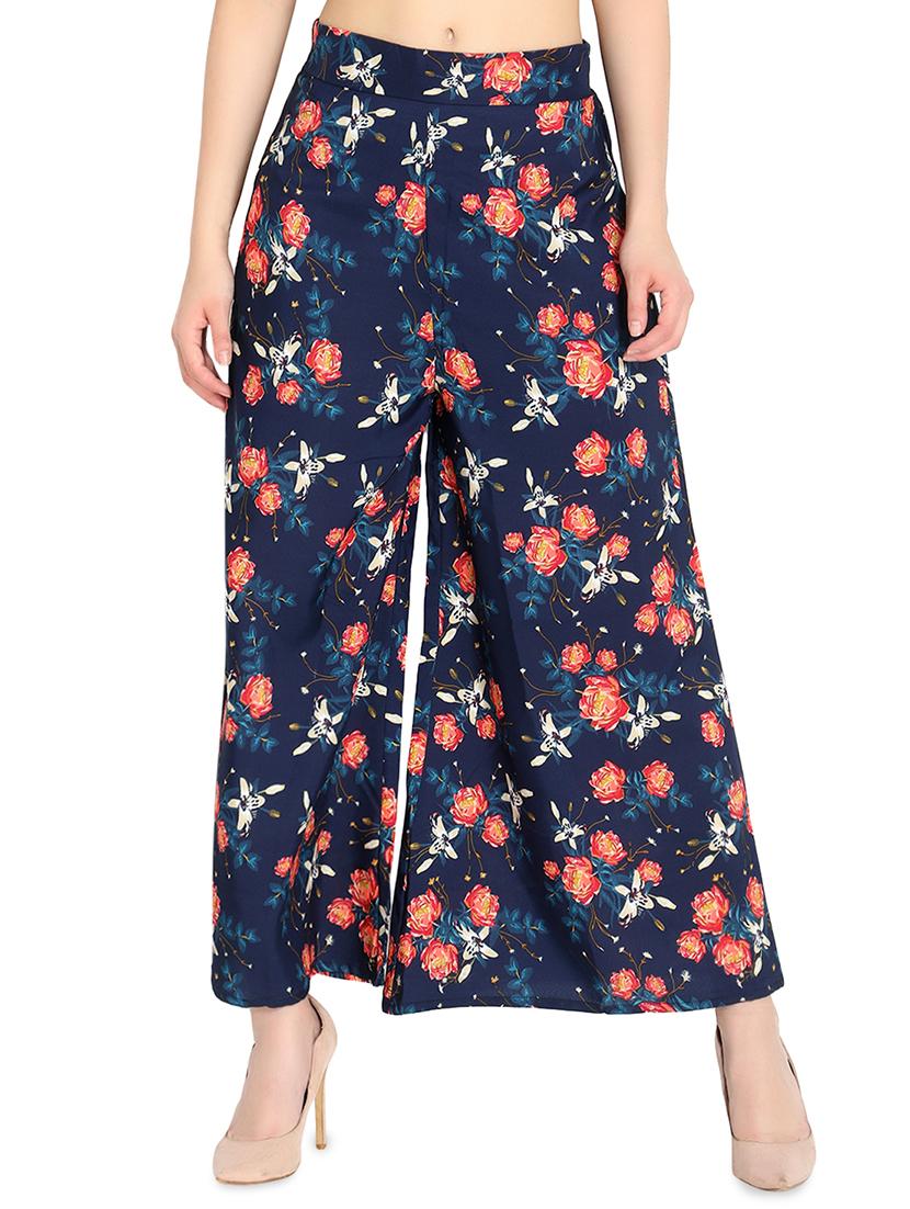 set of 2 floral flared palazzo - 16489346 -  Standard Image - 1