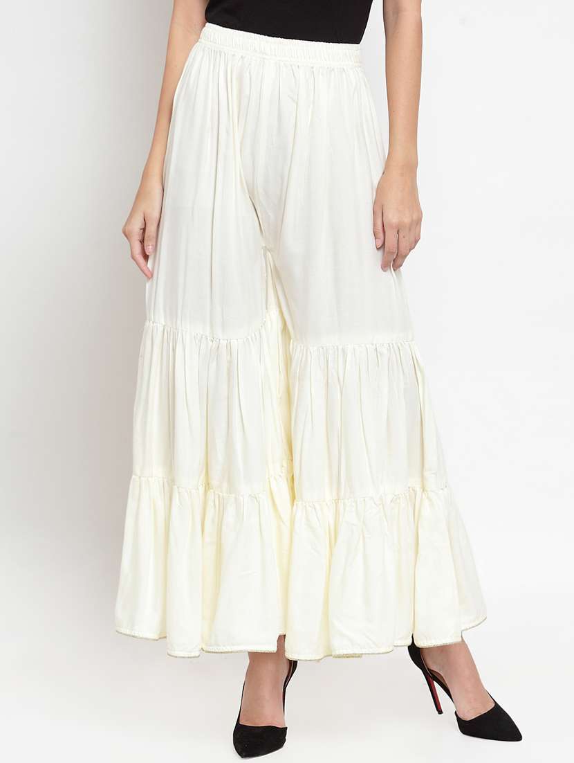 offwhite rayon sharara