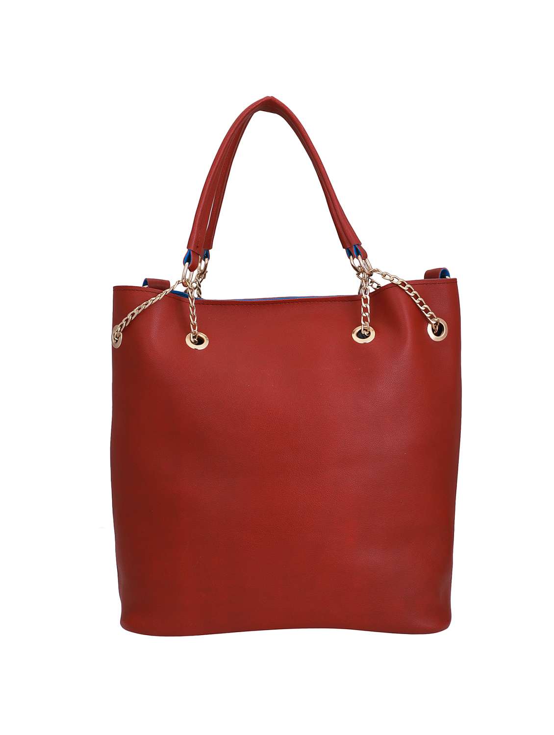 red leatherette (pu) combo tote - 16491840 -  Standard Image - 4