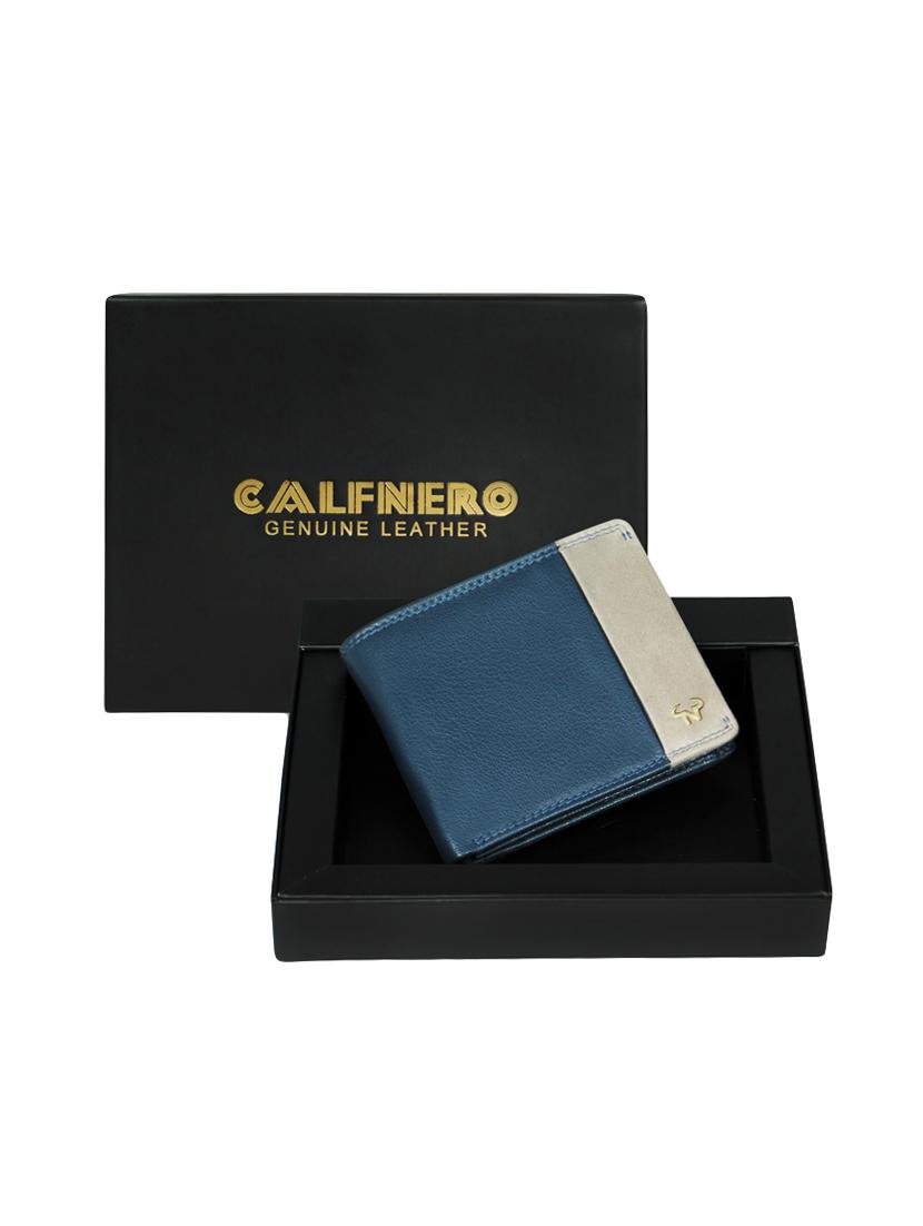 navy blue leather wallet - 16494295 - Standard Image - 4