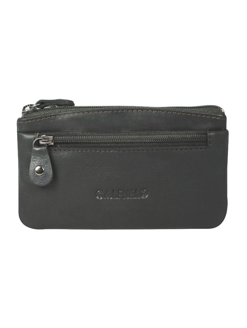 black leather regular pouch - 16494457 - Zoom Image - 0