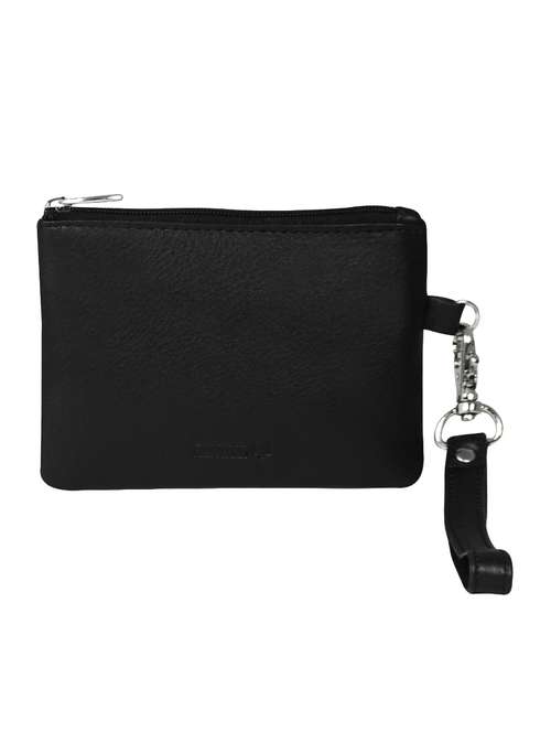 black leather regular pouch - 16494466 - Standard Image - 0