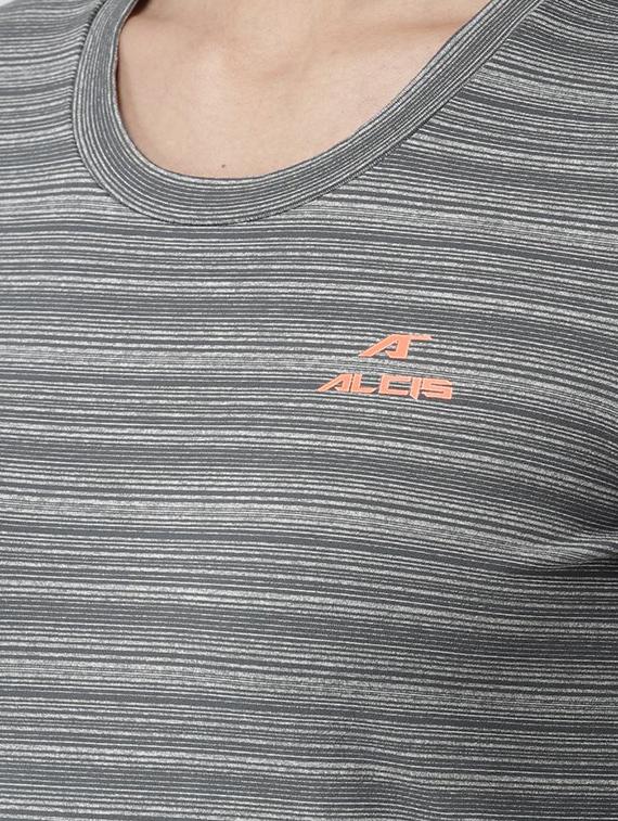 round neck striped sports tee - 16494871 - Standard Image - 4