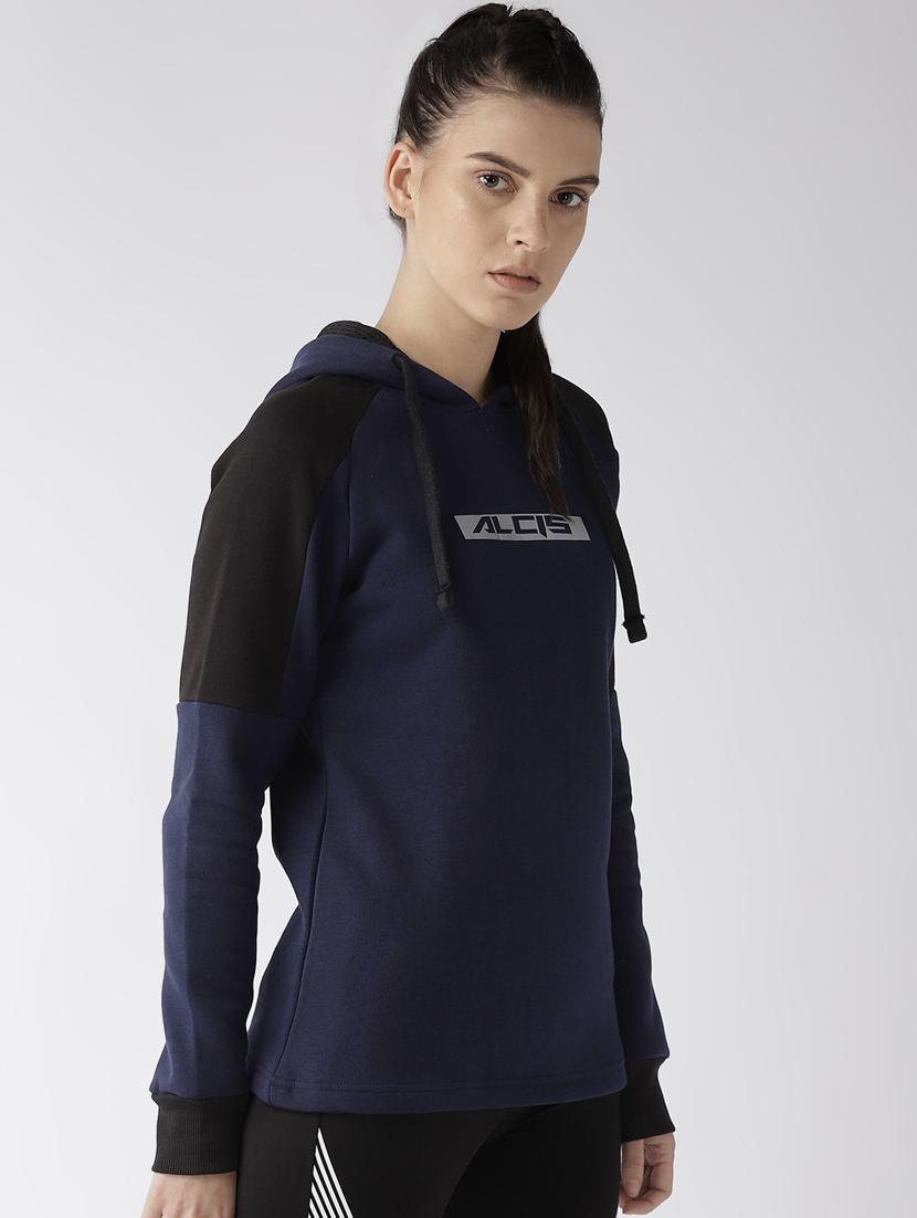 color block hooded sweatshirt - 16494961 - Standard Image - 1
