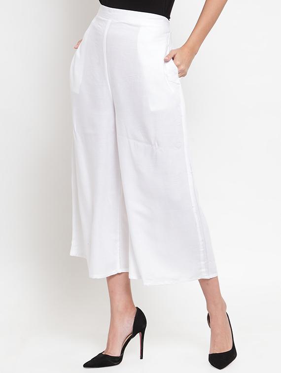 high rise solid palazzo - 16495026 - Standard Image - 1