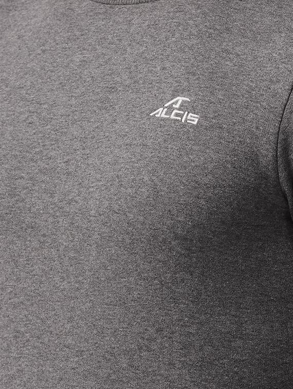 grey solid sweatshirt - 16495412 - Standard Image - 4
