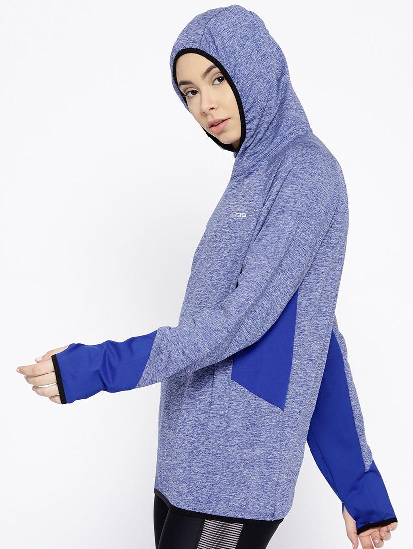 hooded neck color block sweatshirt - 16495507 -  Standard Image - 1